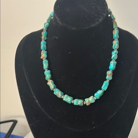 Turquoise Beaded Necklace - Picture 1 of 4
